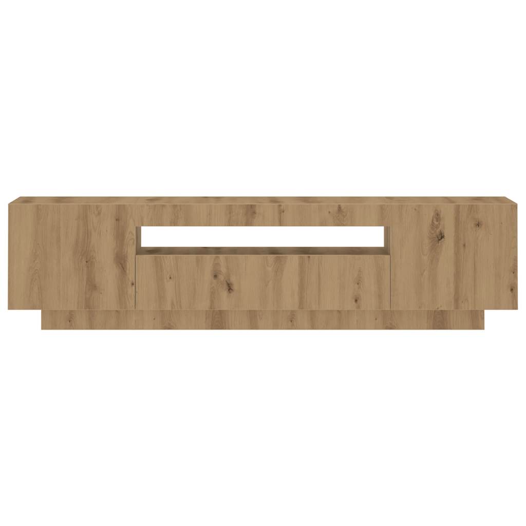 TV-Møbel Artisan Eik Tv-benk med LED-lys 160x35x40 cm