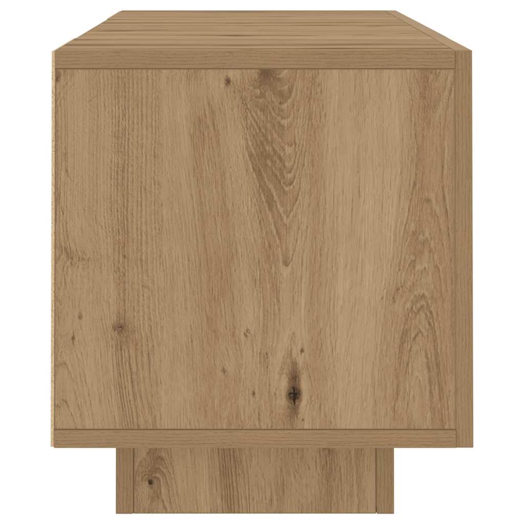 TV-Møbel Artisan Eik Tv-benk med LED-lys 160x35x40 cm