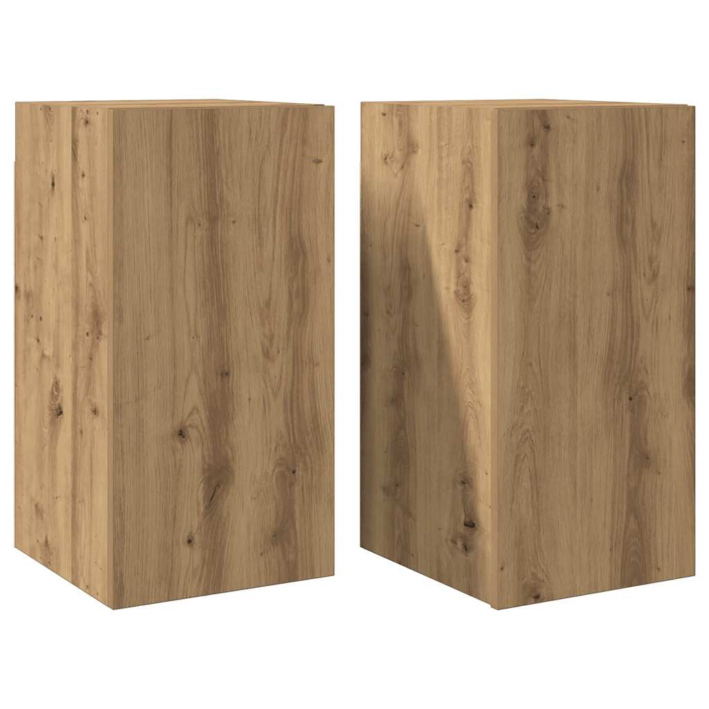 TV-Møbel Artisan Eik Tv-benker 2 stk 30,5x30x60 cm
