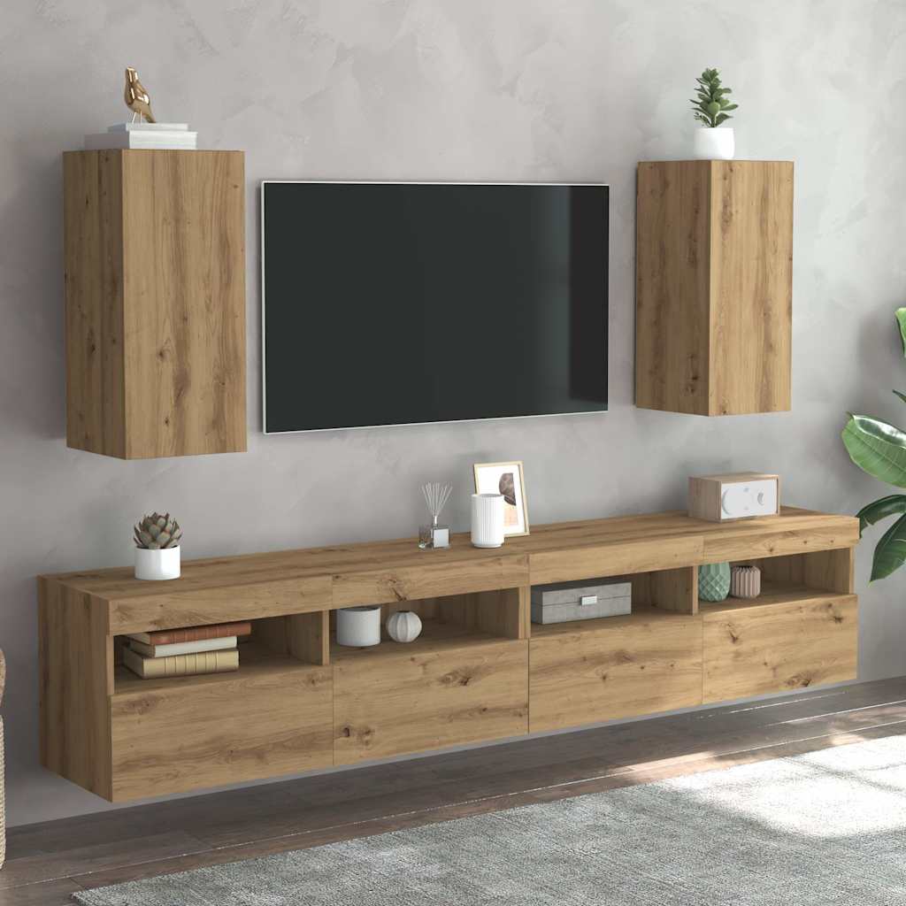 TV-Møbel Artisan Eik Tv-benker 2 stk 30,5x30x60 cm