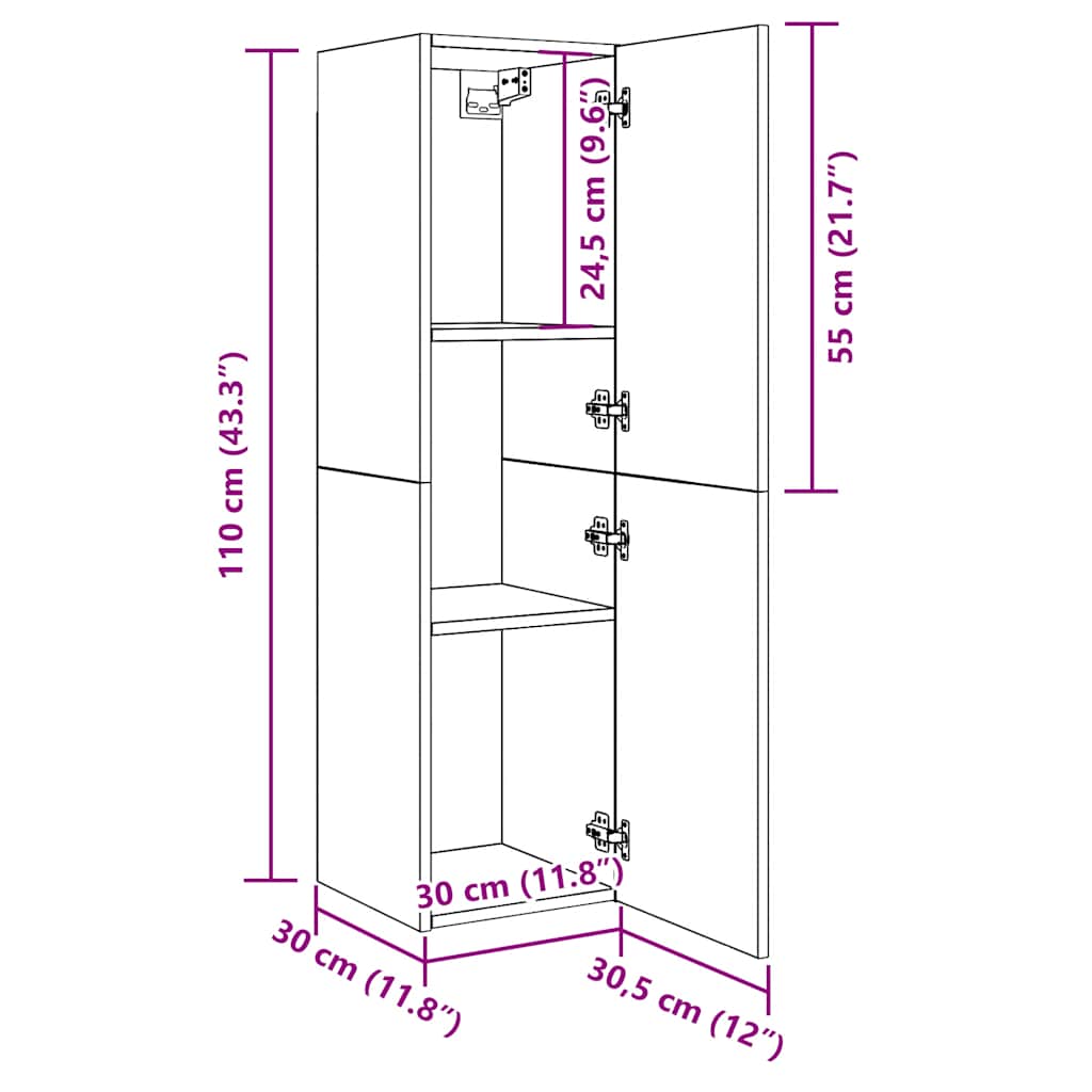 TV-Møbel Gammelt Tre Tv-benk 30,5x30x110 cm