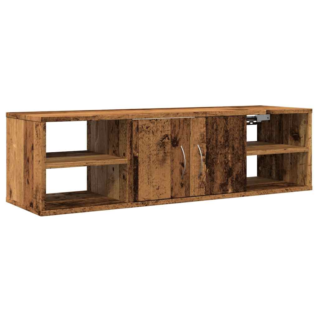 Veggskap gammelt tre 101x30x29 cm konstruert tre