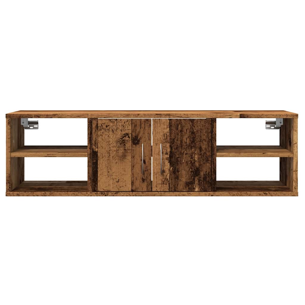 Veggskap gammelt tre 101x30x29 cm konstruert tre