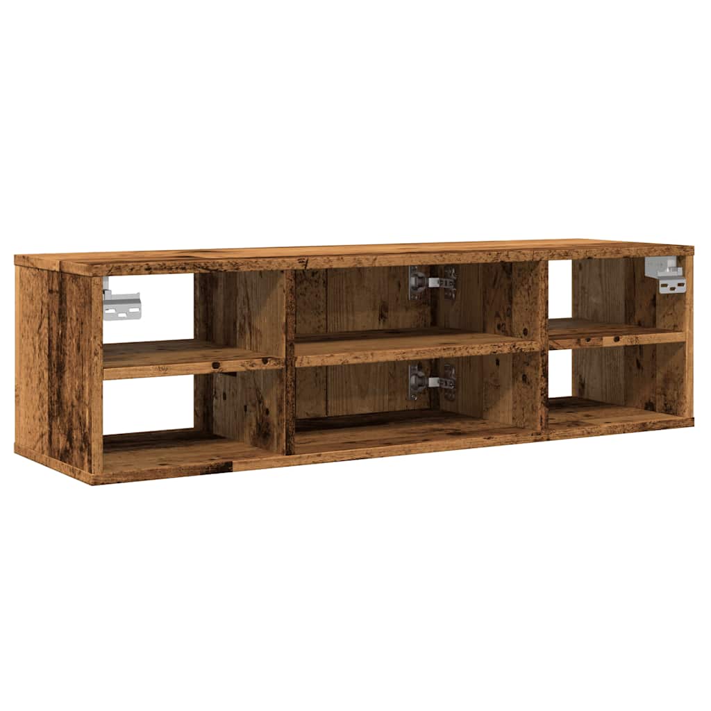 Veggskap gammelt tre 101x30x29 cm konstruert tre