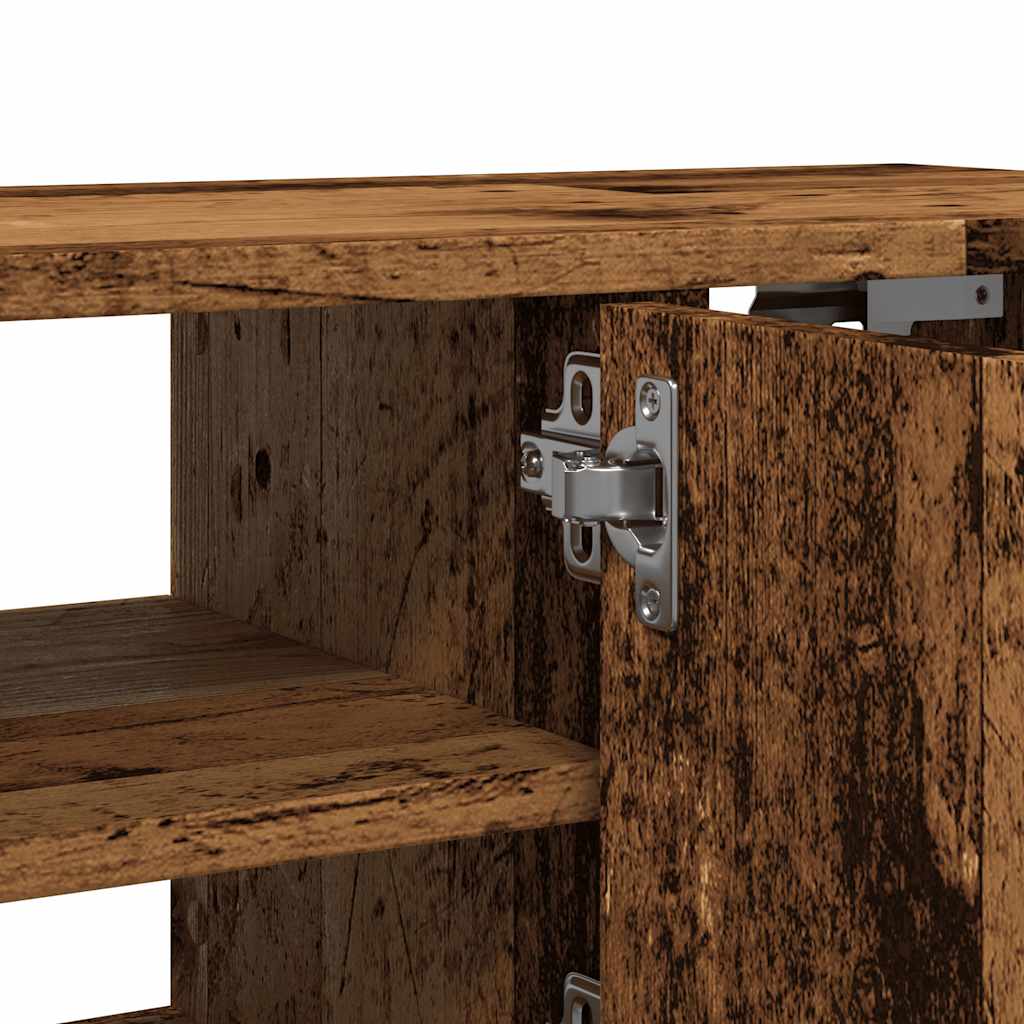 Veggskap gammelt tre 101x30x29 cm konstruert tre