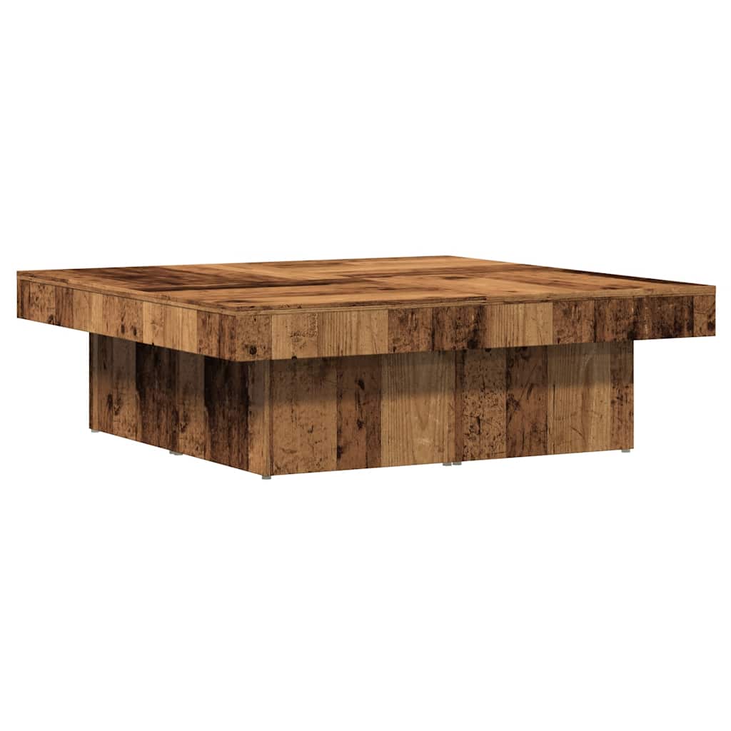 Salongbord Sofabord Gammelt Tre 90x90x28 cm