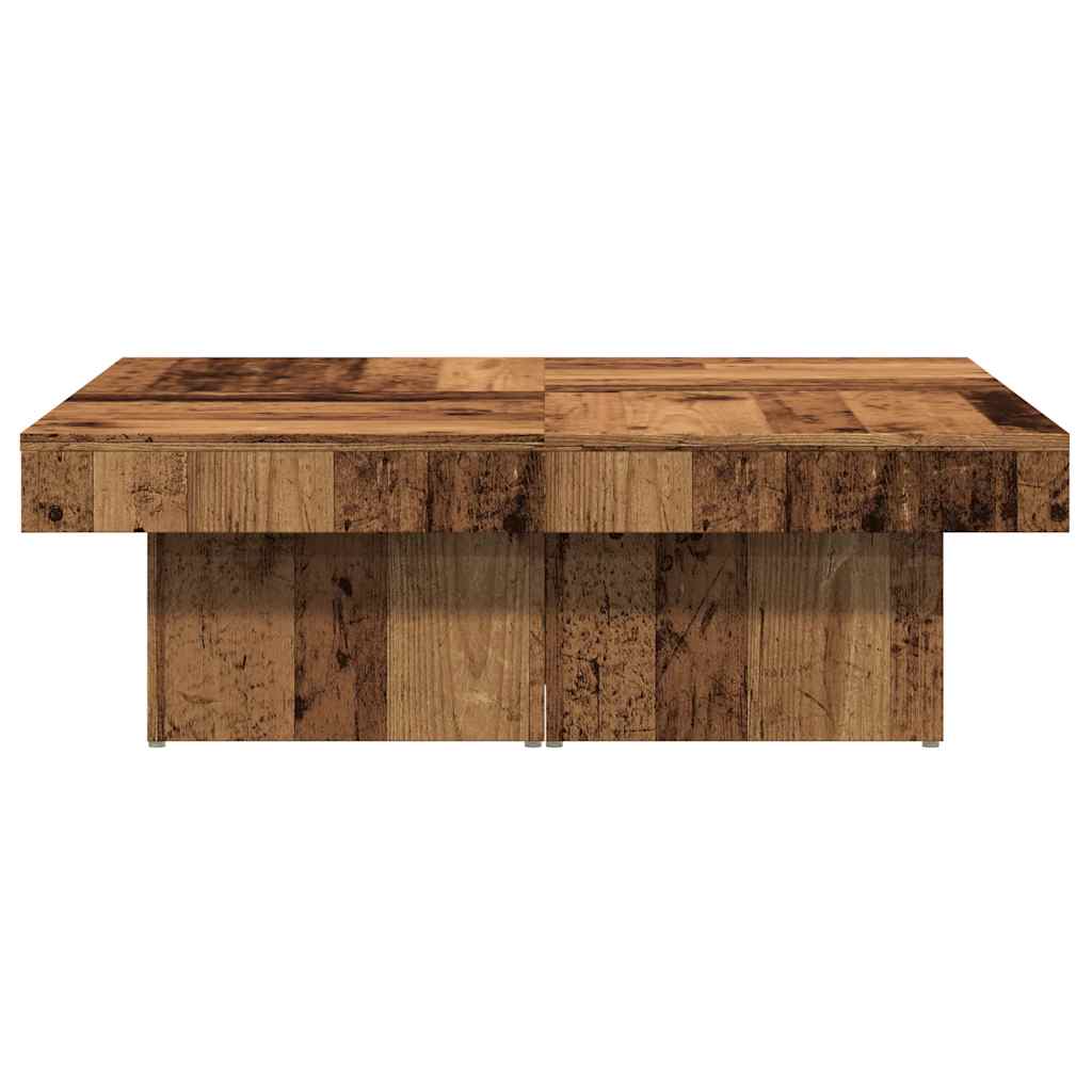 Salongbord Sofabord Gammelt Tre 90x90x28 cm