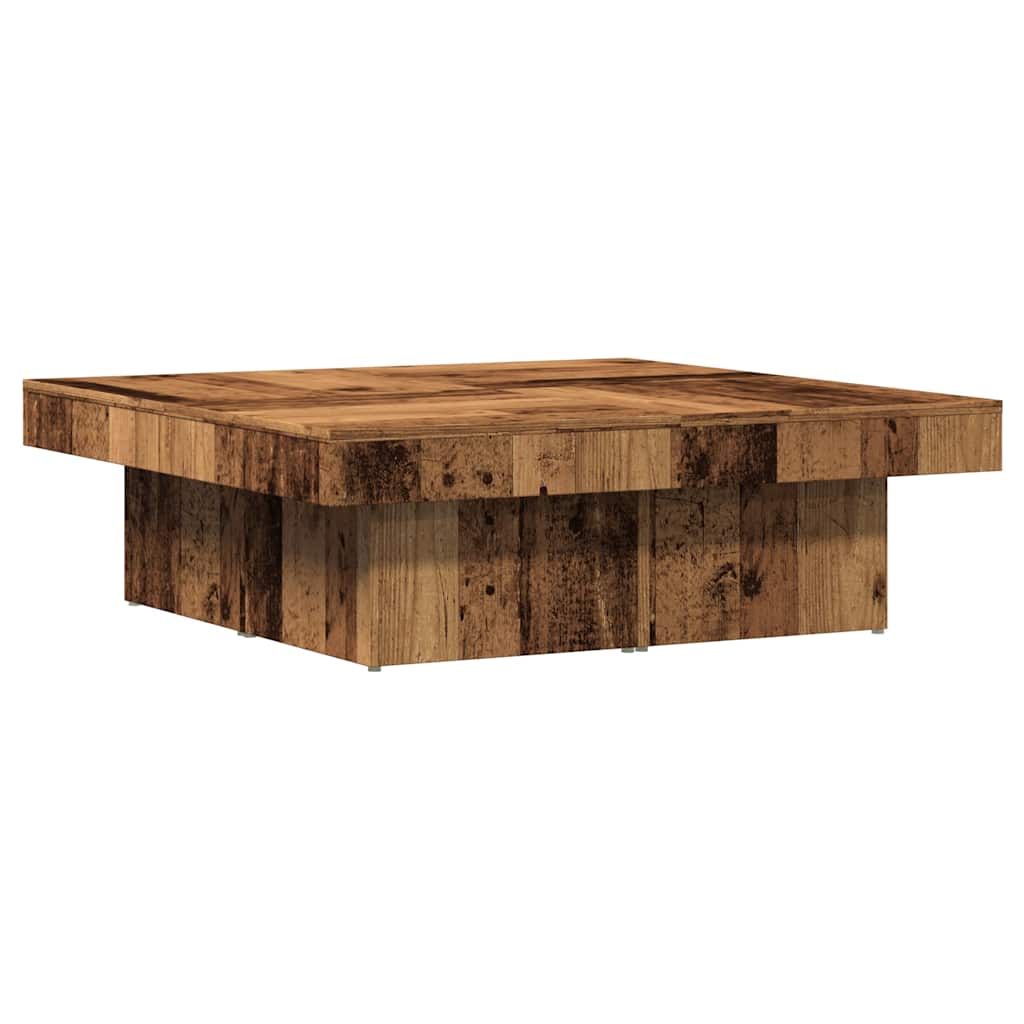Salongbord Sofabord Gammelt Tre 90x90x28 cm