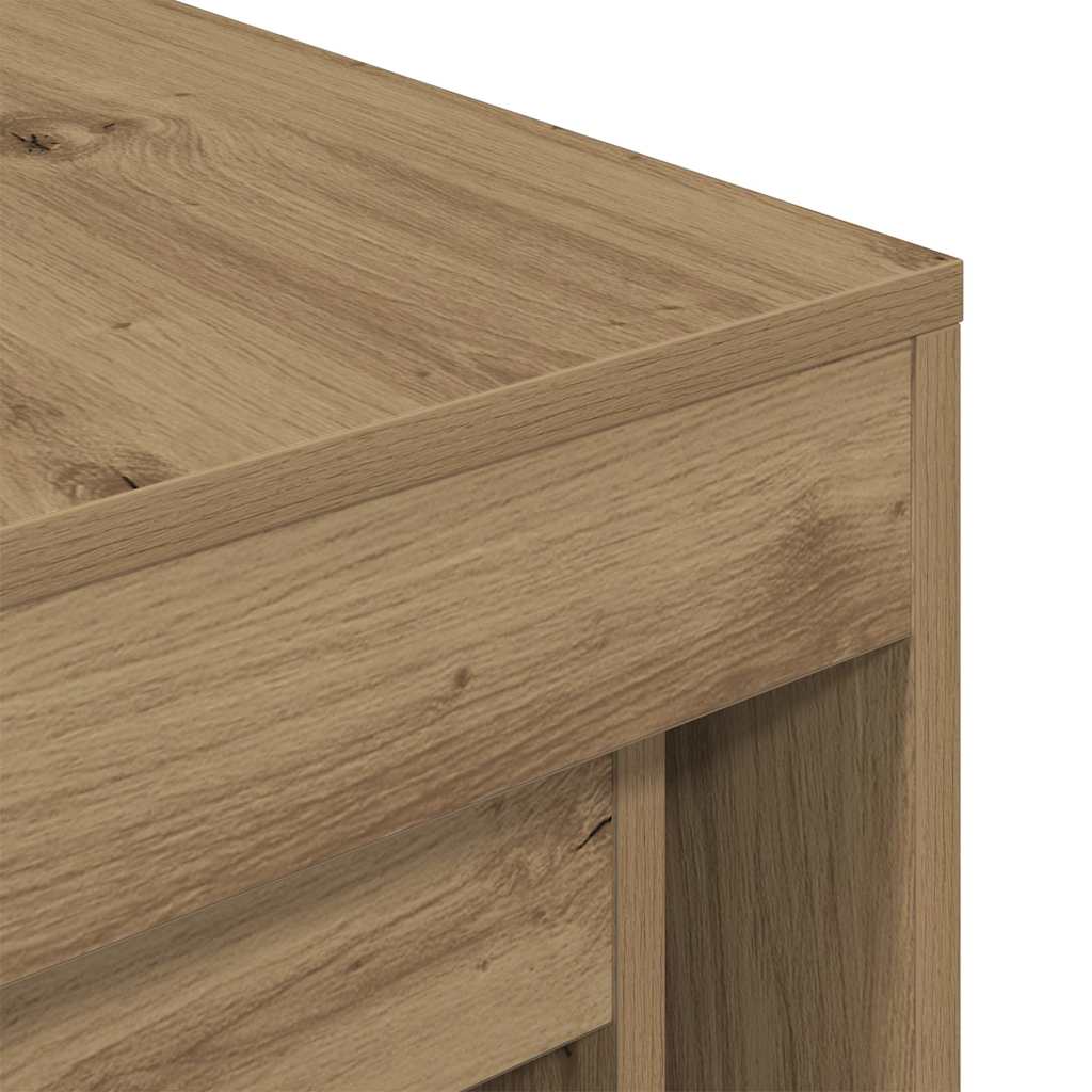 Stablebord 3 stk artisan eik konstruert tre