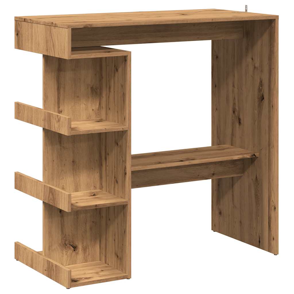 Barbord med oppbevaring artisan eik 100x48x101,5 cm