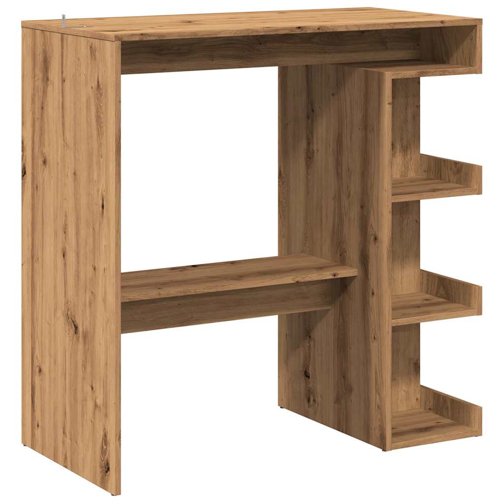 Barbord med oppbevaring artisan eik 100x48x101,5 cm