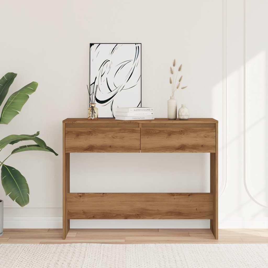 Avlastningsbord konsollbord Artisan Eik 100x35x76,5 cm