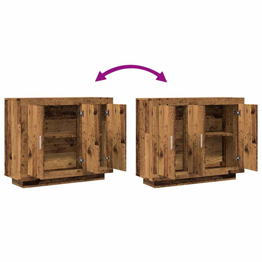 Skjenk Gammelt Tre 92x35x75 cm