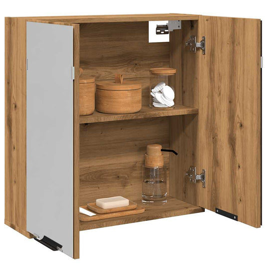 Baderomsspeil Baderomshylle med speil Artisan Eik 64x20x66,5cm