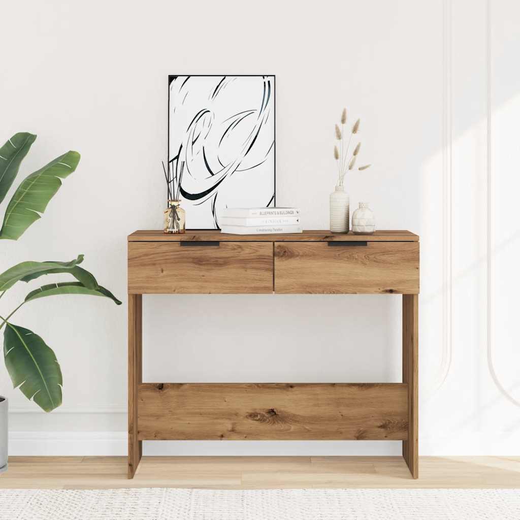 Avlastningsbord konsollbord Artisan Eik 90x36x75 cm