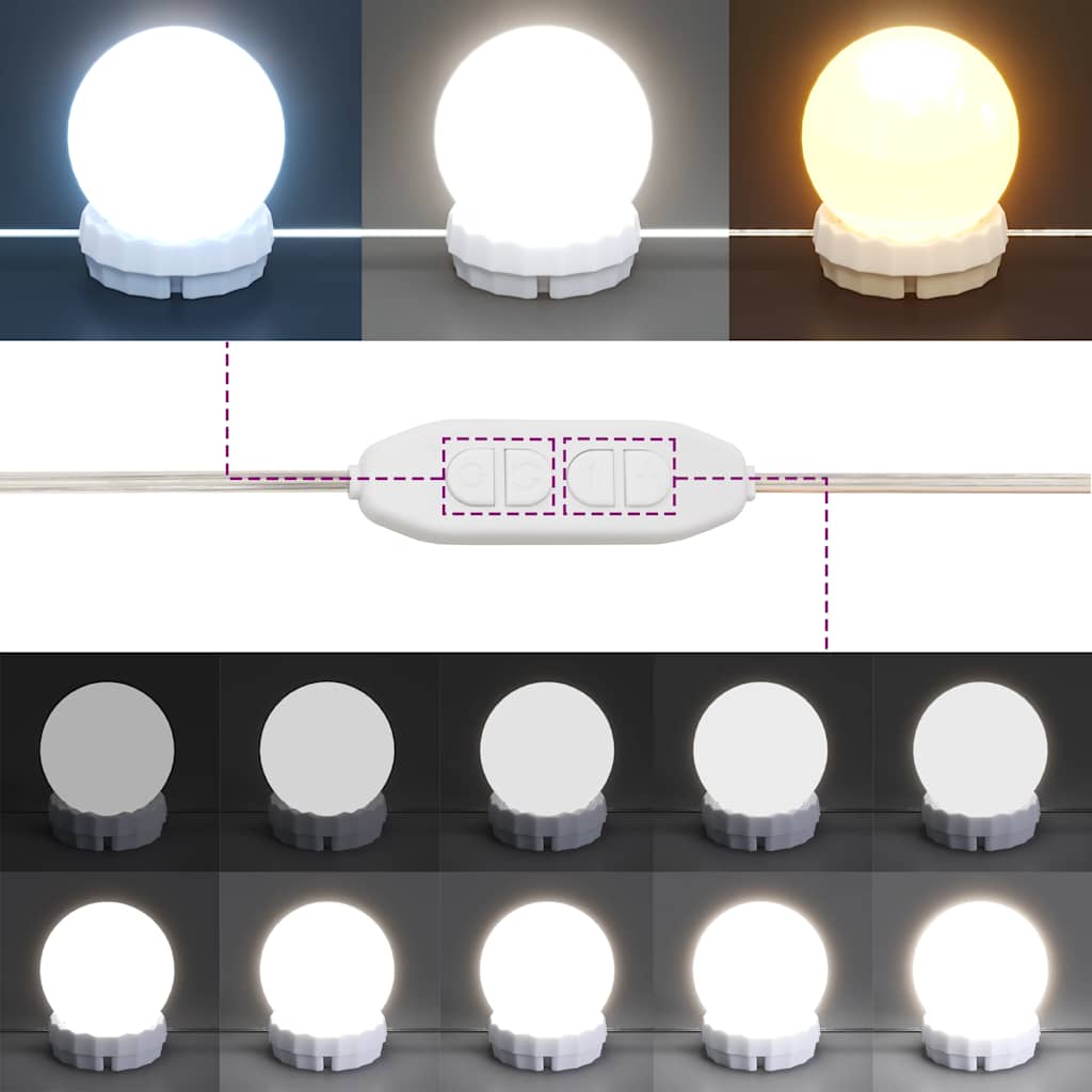 Baderomsspeil Speilskap med LED Gammelt Tre 90x31,5x62 cm