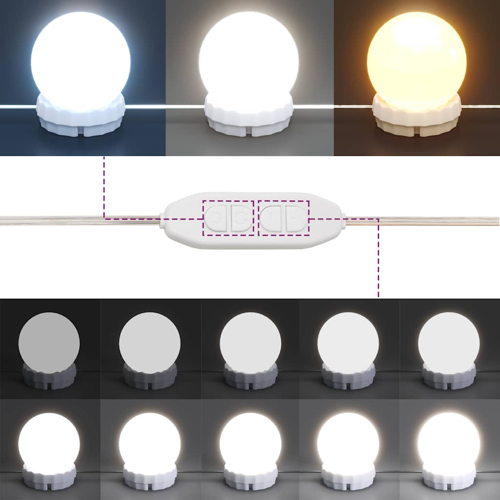 Baderomsspeil Speilskap med LED Artisan Eik 90x31,5x62 cm