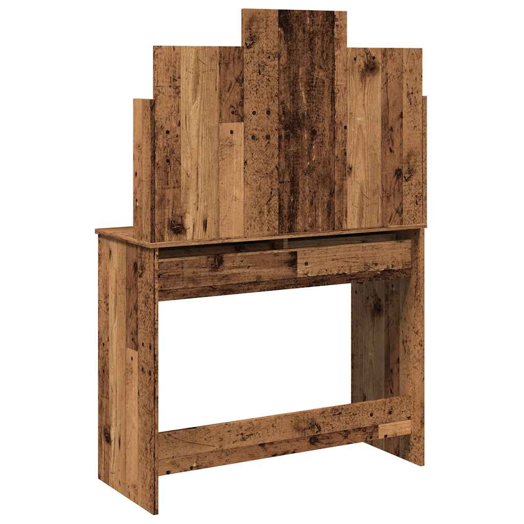 Sminkebord Gammelt Tre speil 96x39x142 cm