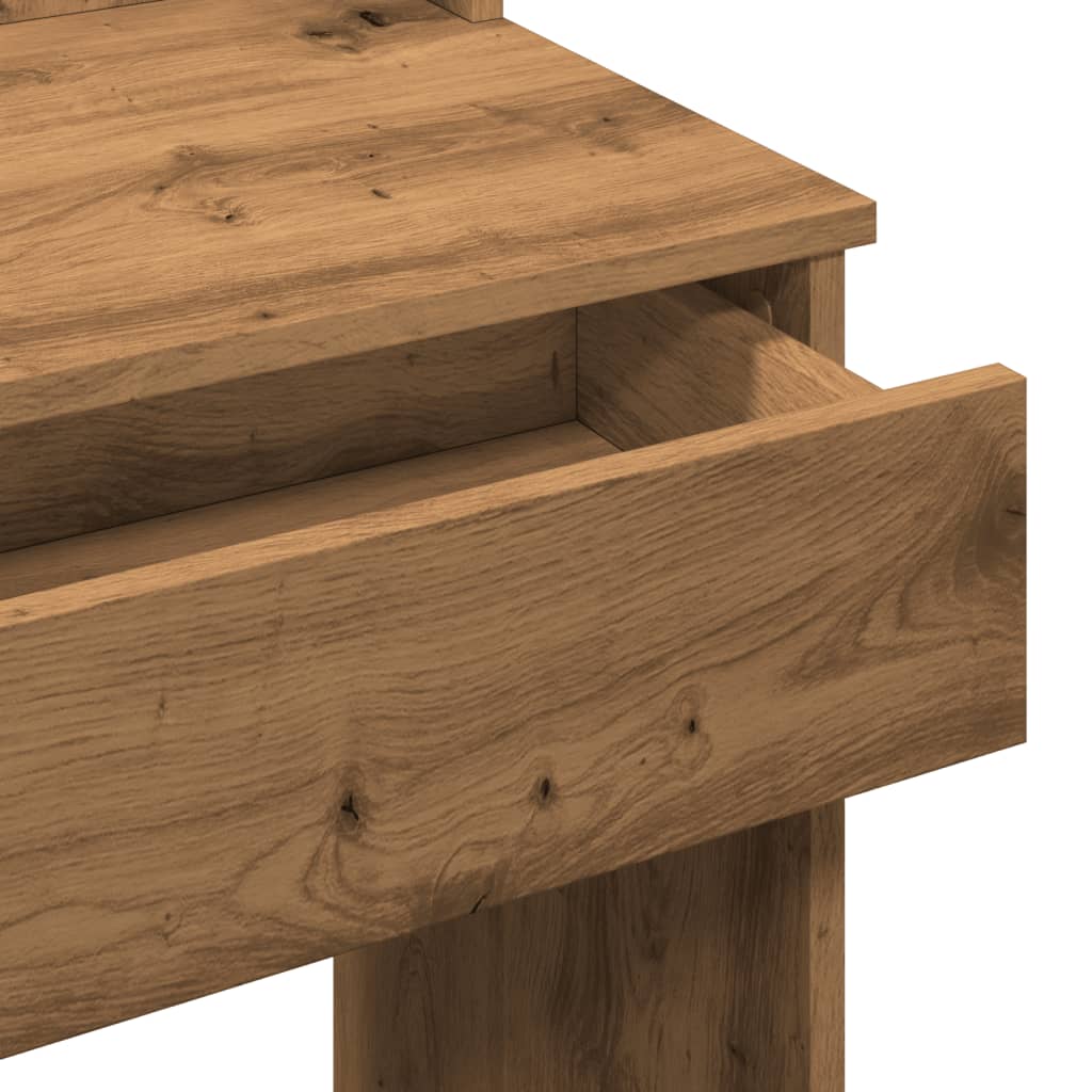 Sminkebord Artisan Eik LED 96x40x142 cm