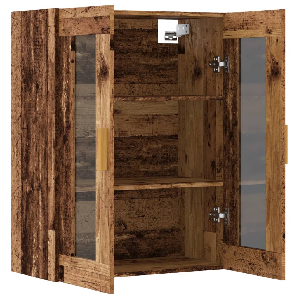 Veggskap Gammelt Tre 69,5x34x90 cm
