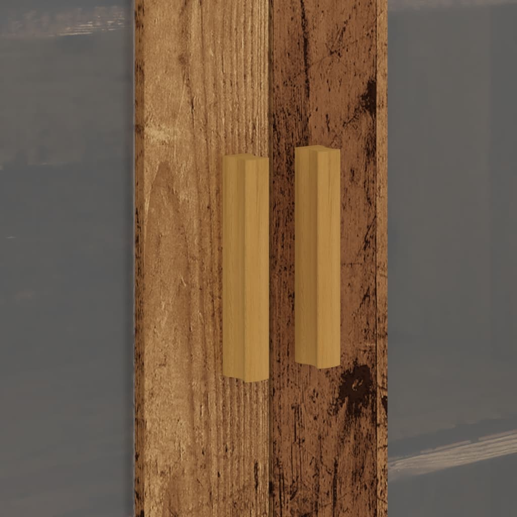 Veggskap Gammelt Tre 69,5x34x90 cm