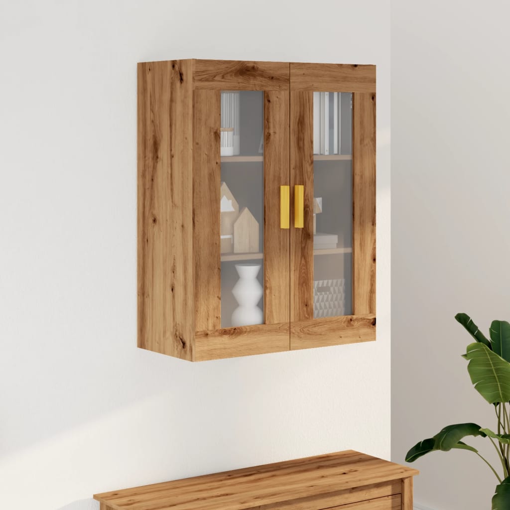 Veggskap Brun Eik 69,5x34x90 cm