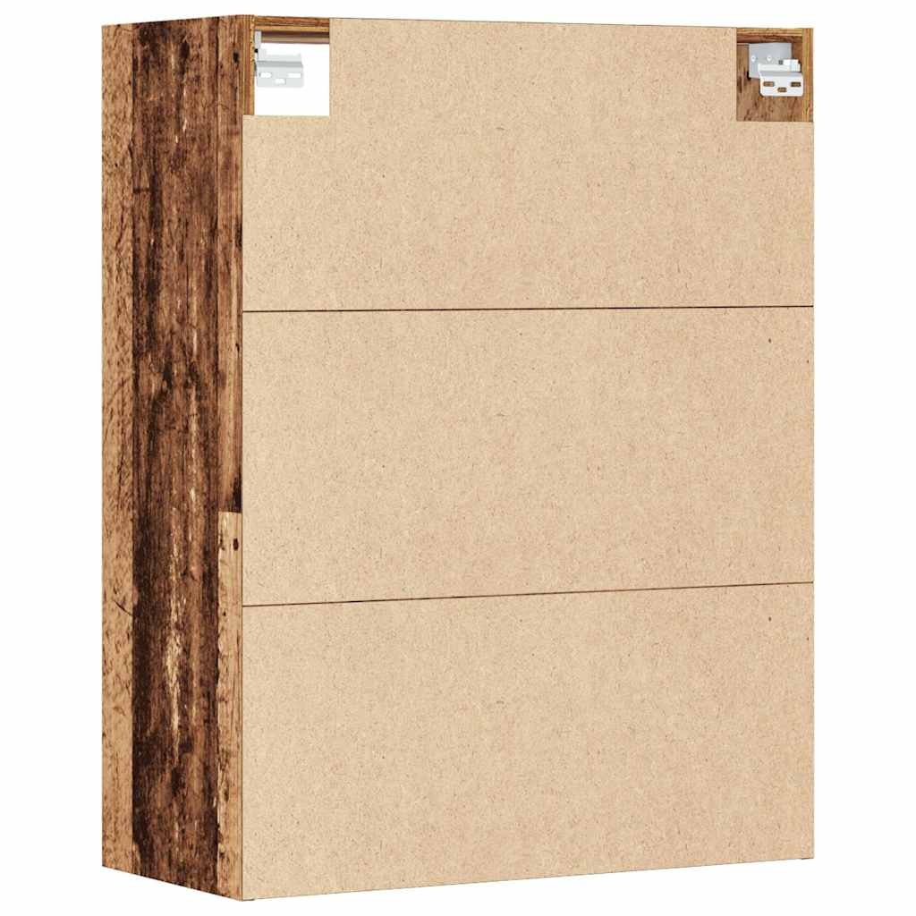 Vegghylle Gammelt Tre 69,5x32,5x90 cm