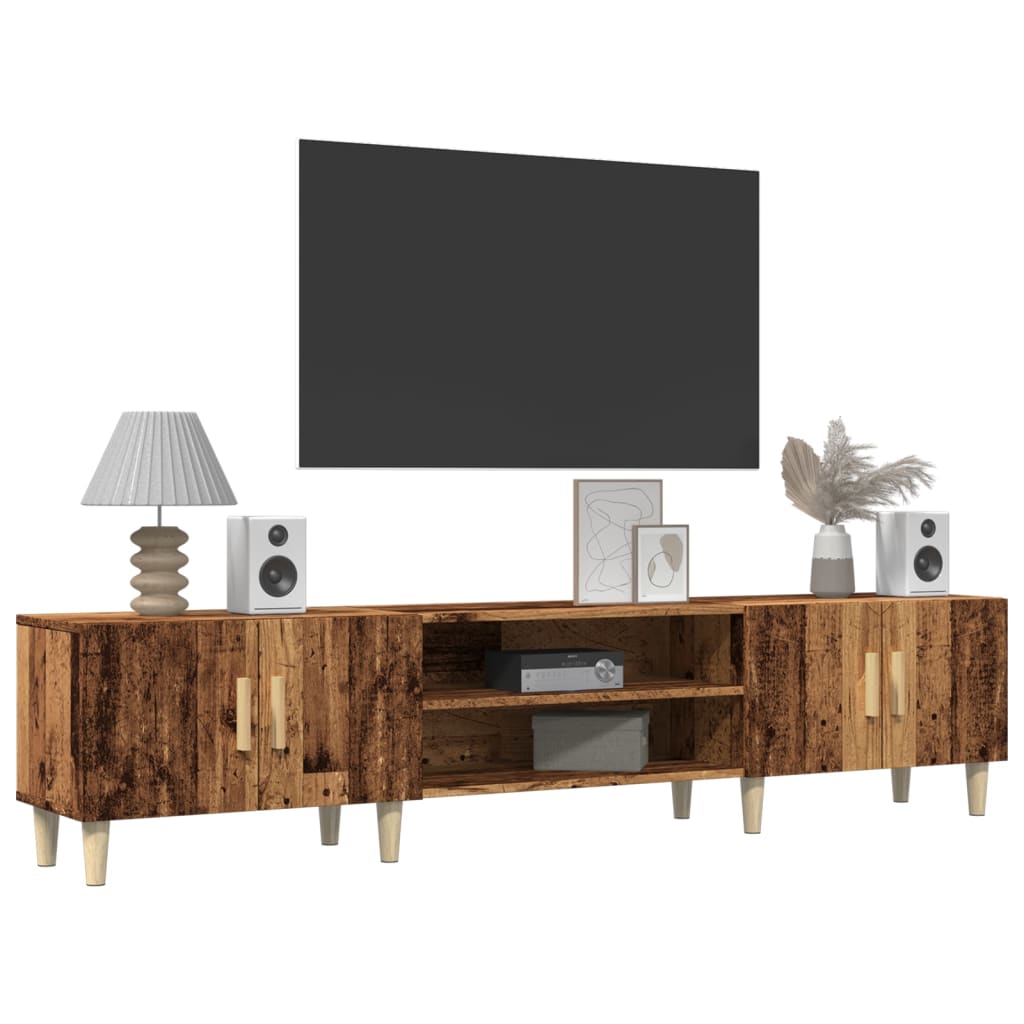 TV-Møbel Gammelt Tre TV-benk 180x31,5x40 cm