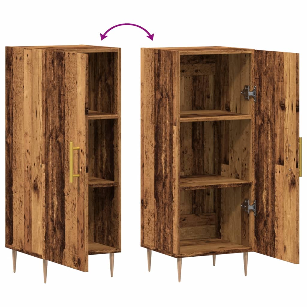 Skjenk Gammelt Tre 34,5x34x90 cm