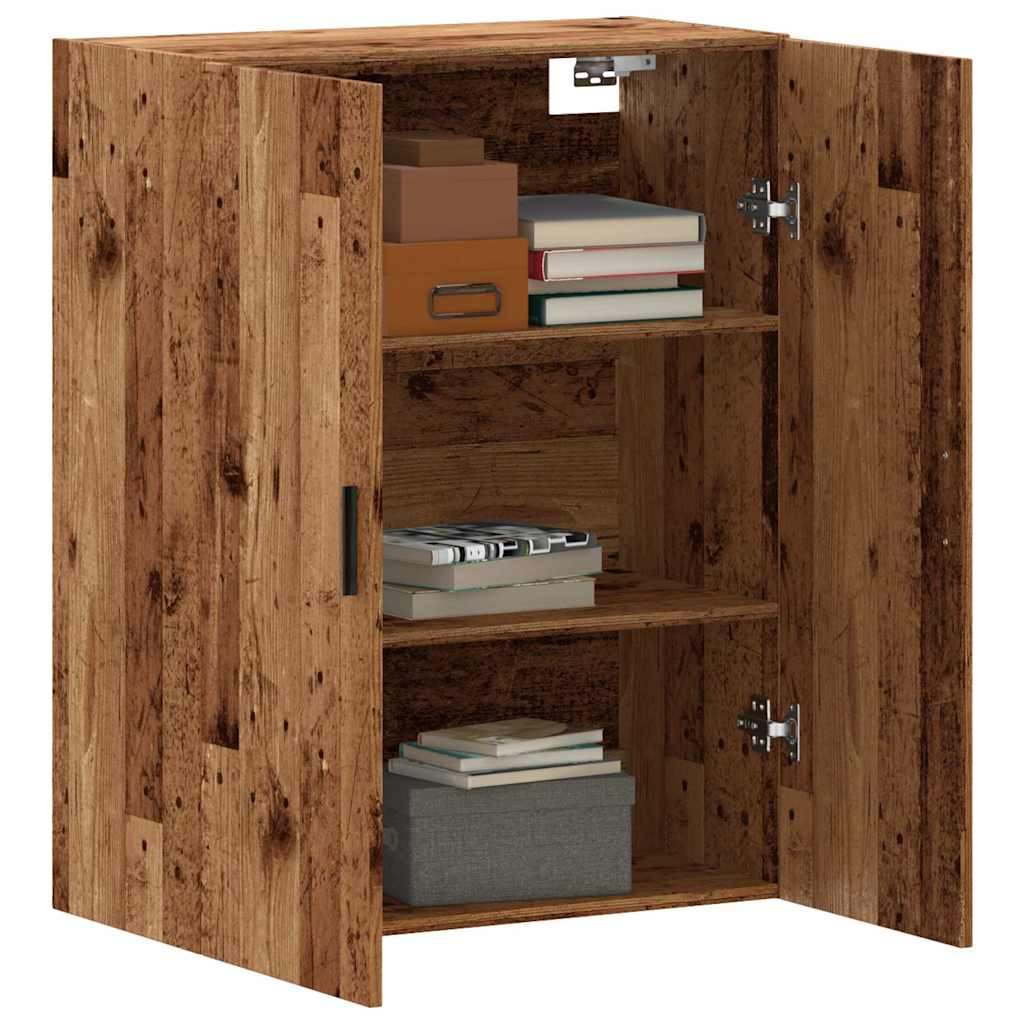 Veggskap Gammelt Tre 69,5x34x90 cm