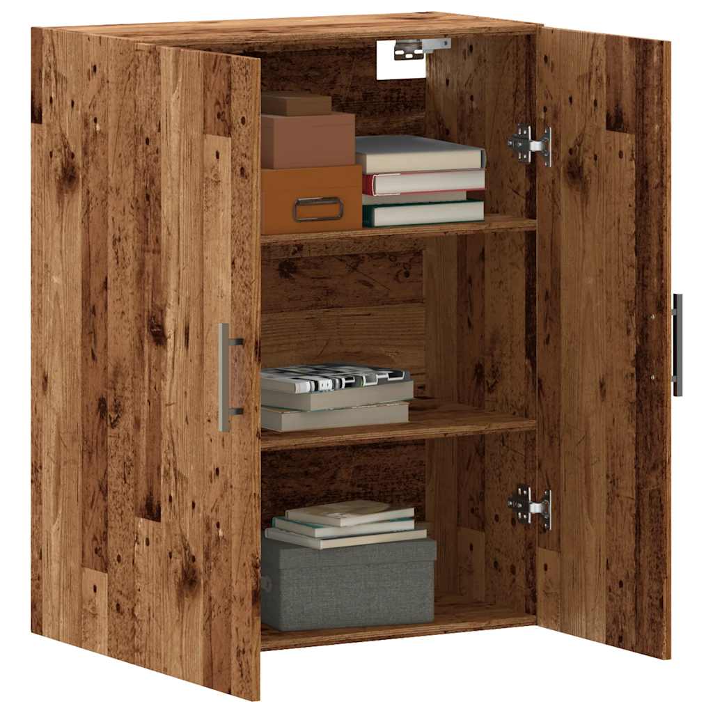 Veggskap Gammelt Tre 69,5x34x90 cm