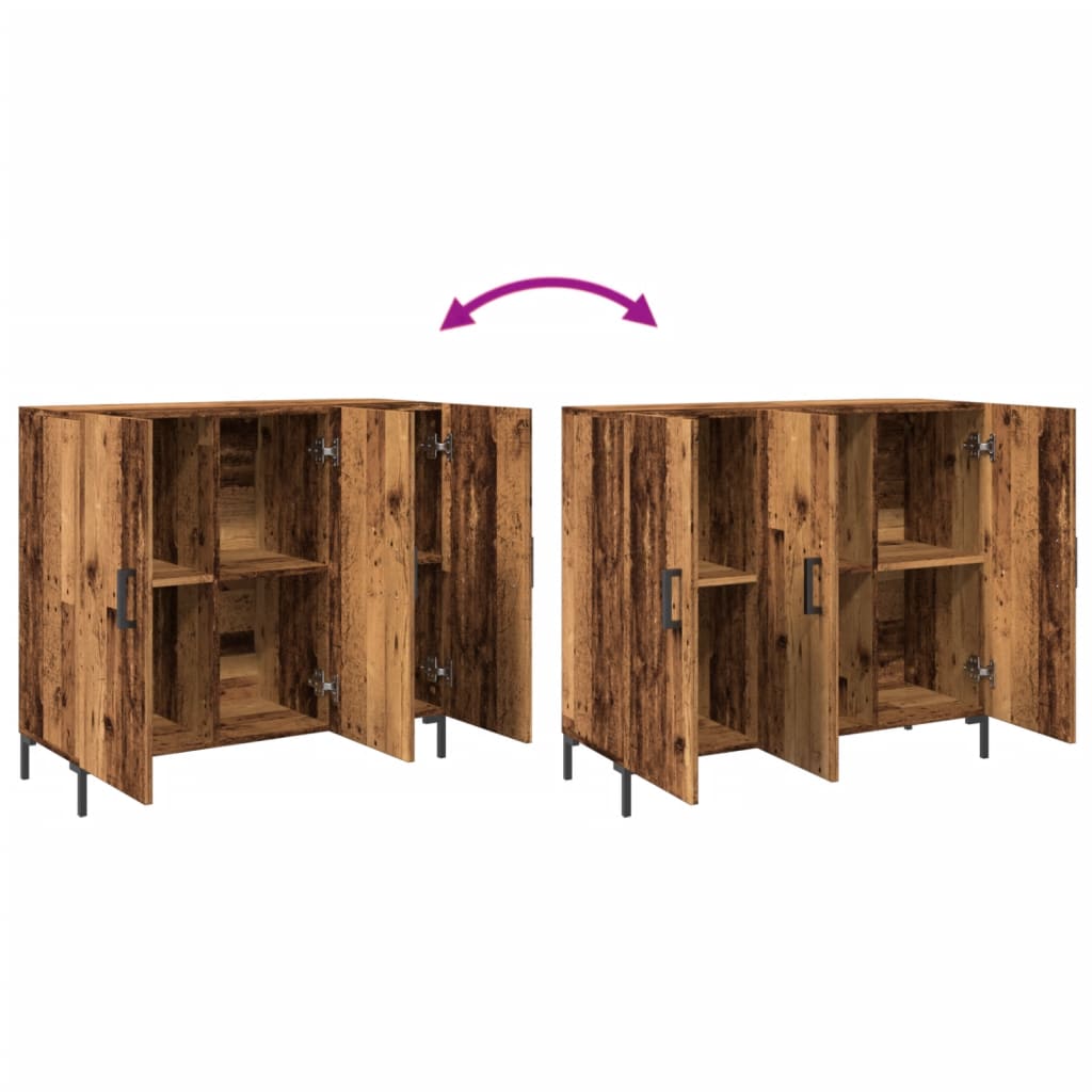 Skjenk Gammelt Tre 90x34x80 cm