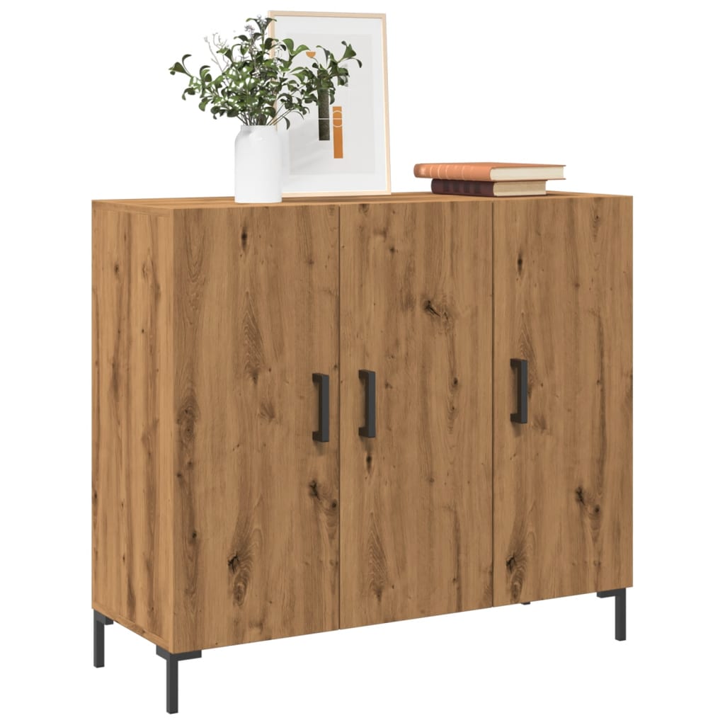 Skjenk Brun Eik 90x34x80 cm