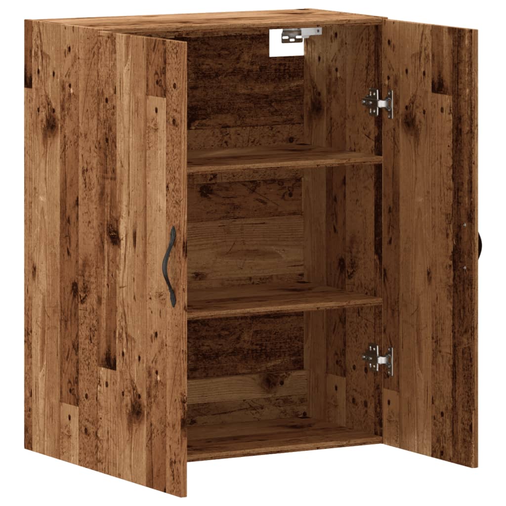 Veggskap Gammelt Tre 69,5x34x90 cm