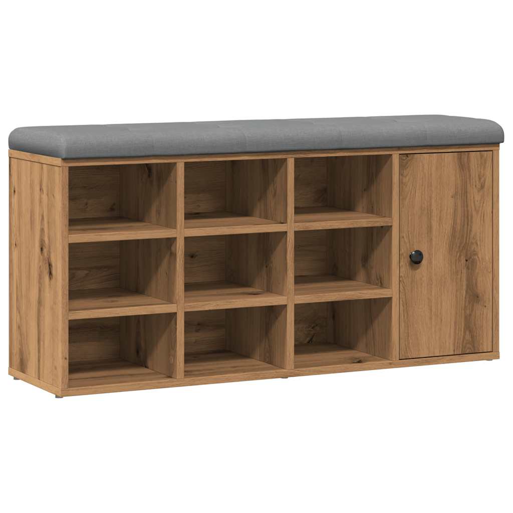 Sittebenk Skohylle Artisan Eik 102x32x50 cm