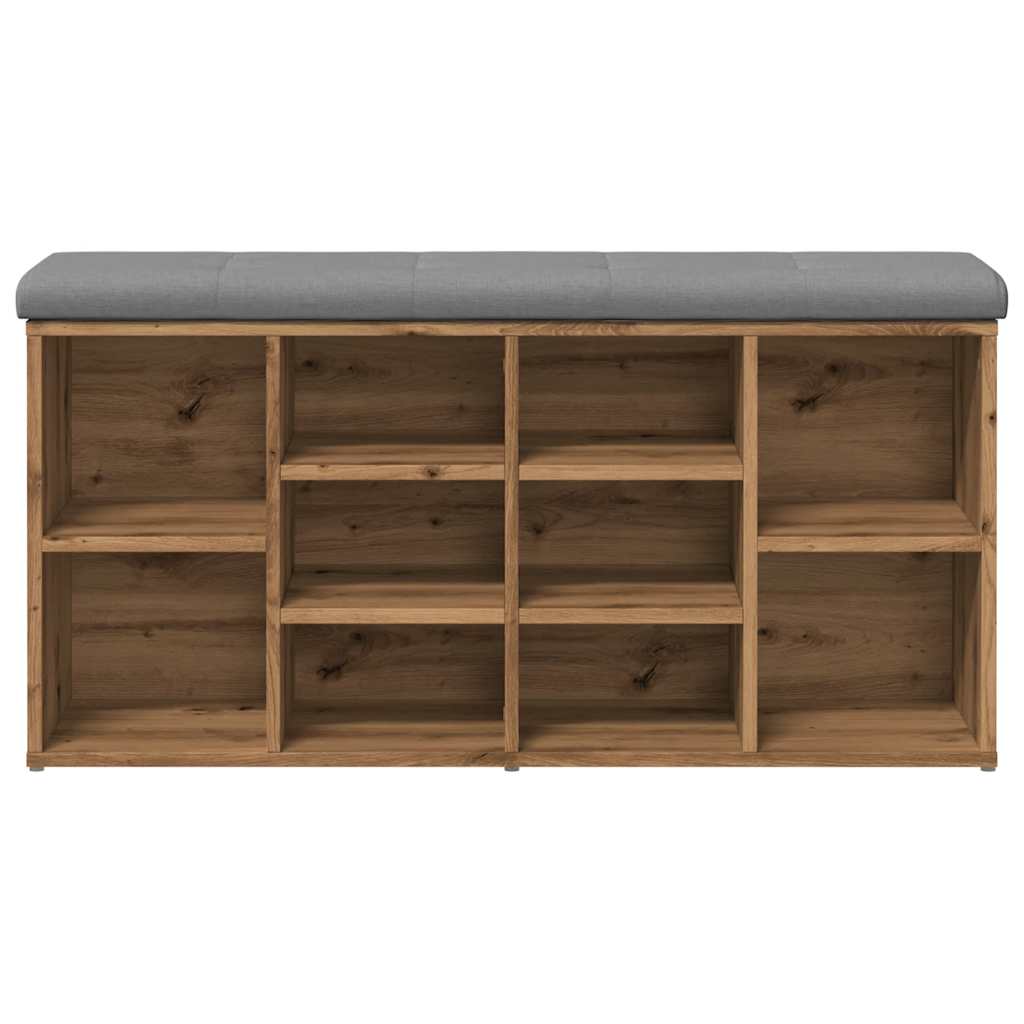 Sittebenk Skohylle Artisan Eik 102x32x50 cm