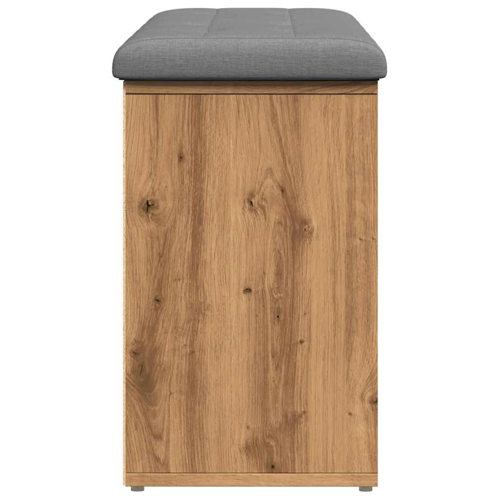 Sittebenk Skohylle Artisan Eik 102x32x50 cm