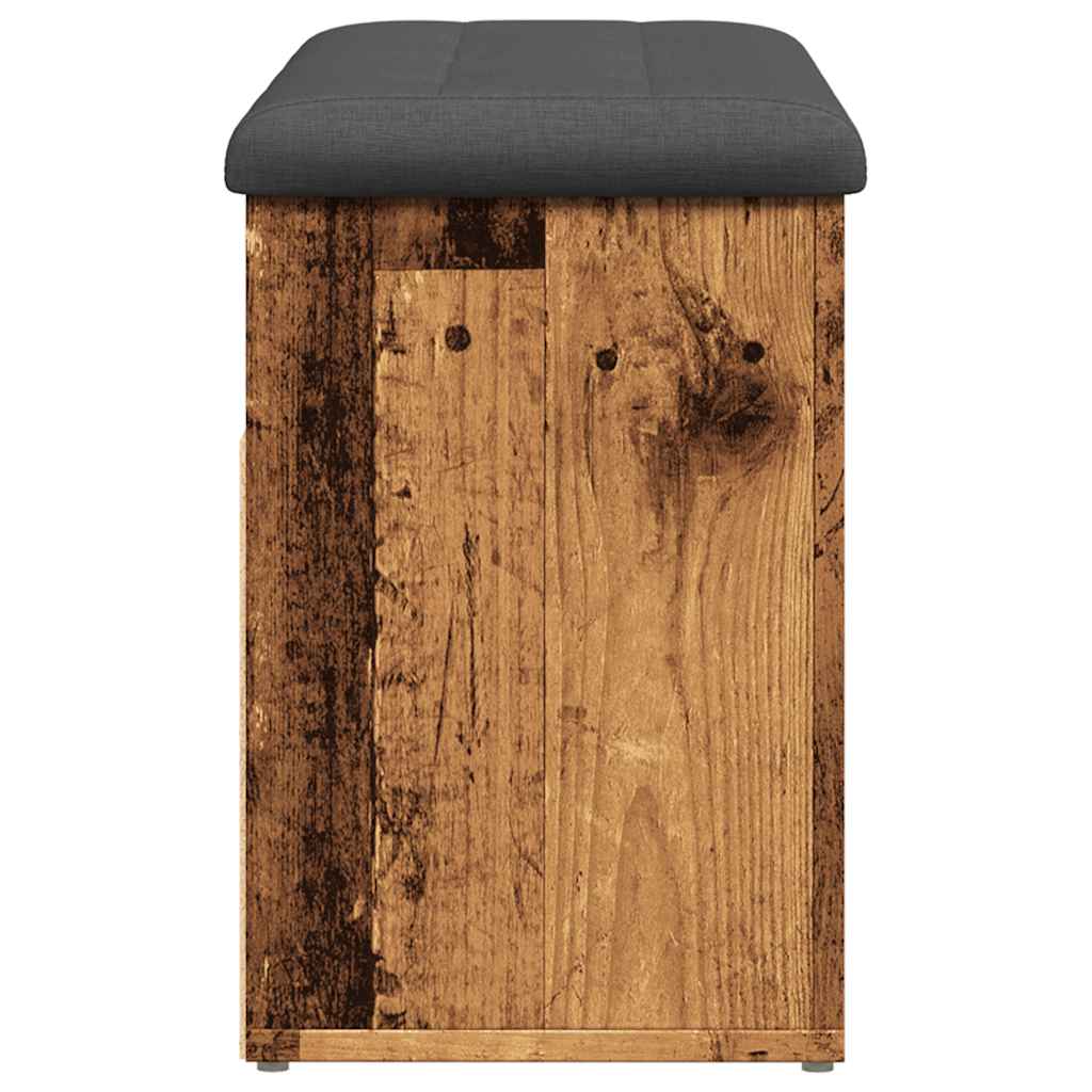 Skoskap Skohylle Skobenk Gammelt Tre 82x32x45,5 cm