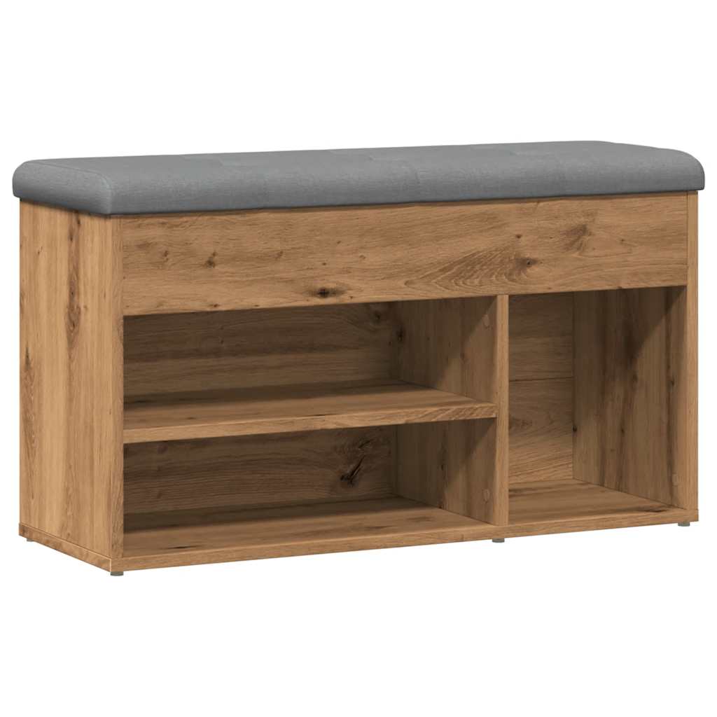 Sittebenk Skohylle Artisan Eik 82x32x45,5 cm