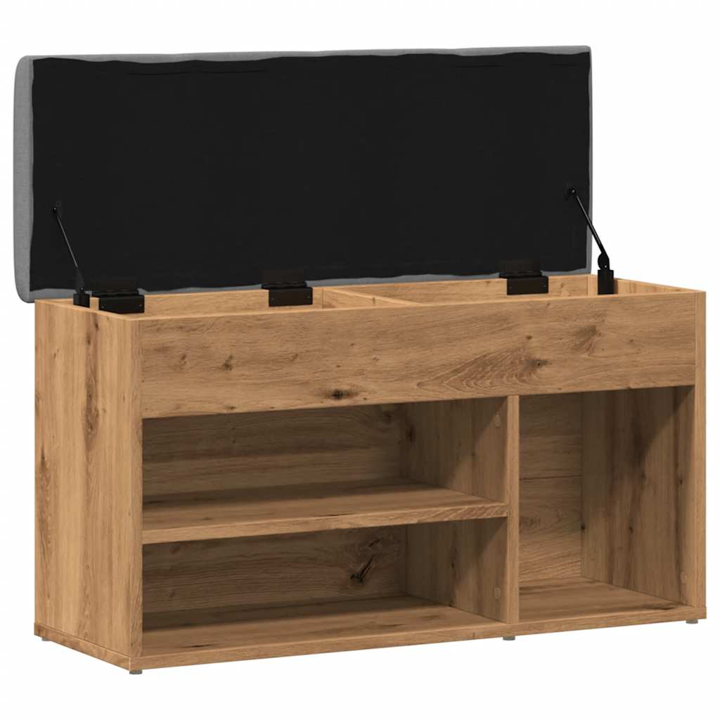Sittebenk Skohylle Artisan Eik 82x32x45,5 cm