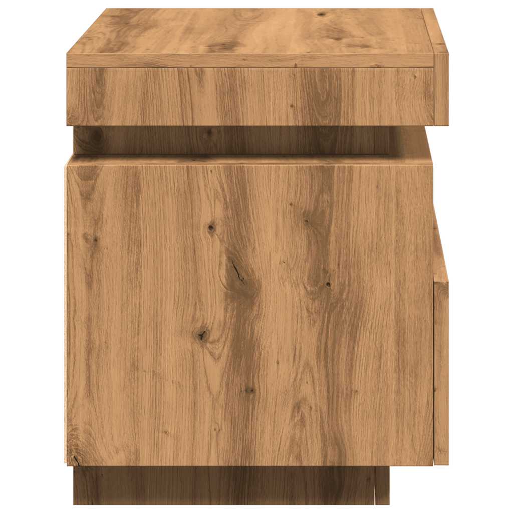 Nattbord Sengbord Artisan Eik med LED 40x39x48,5 cm