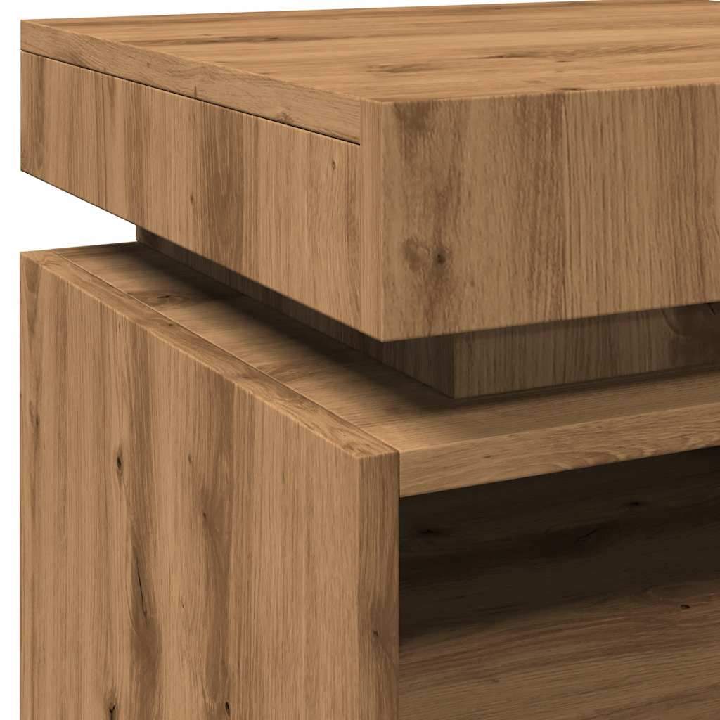 Nattbord Sengbord Artisan Eik med LED 40x39x48,5 cm
