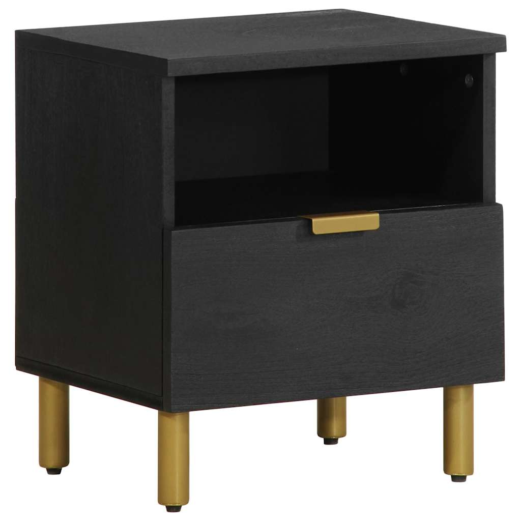Nattbord Sengbord Svart 40x33x46 cm
