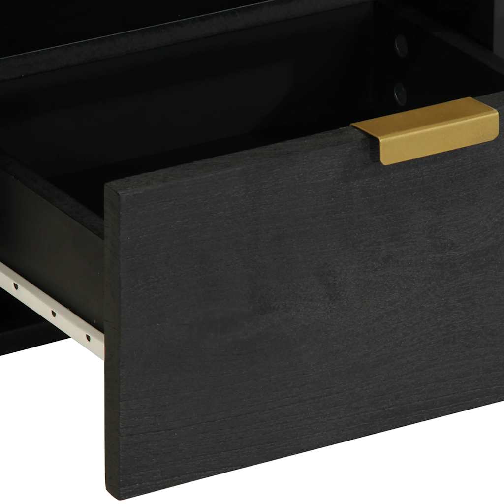 Nattbord Sengbord Svart 40x33x46 cm