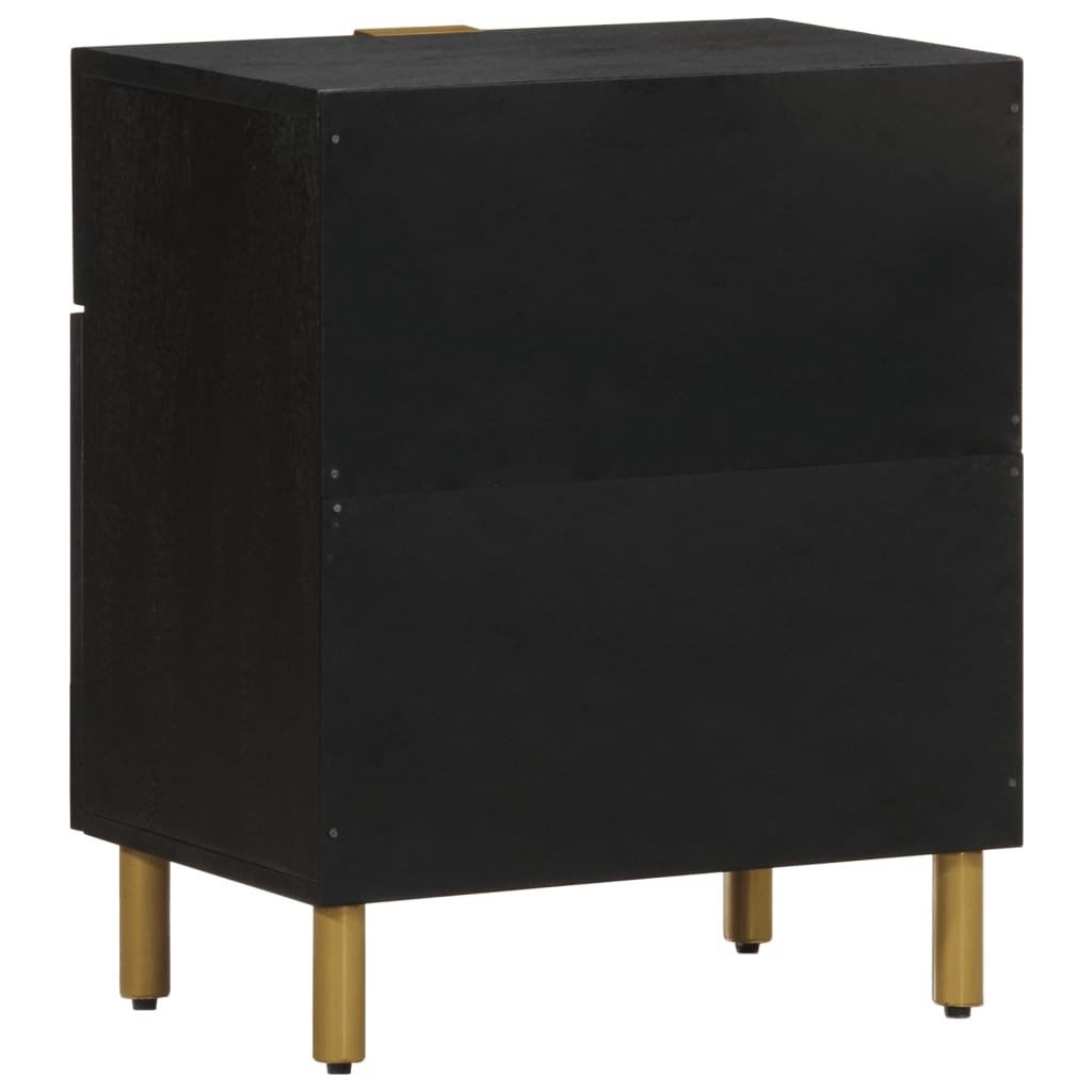 Nattbord Sengbord Svart 50x33x60 cm