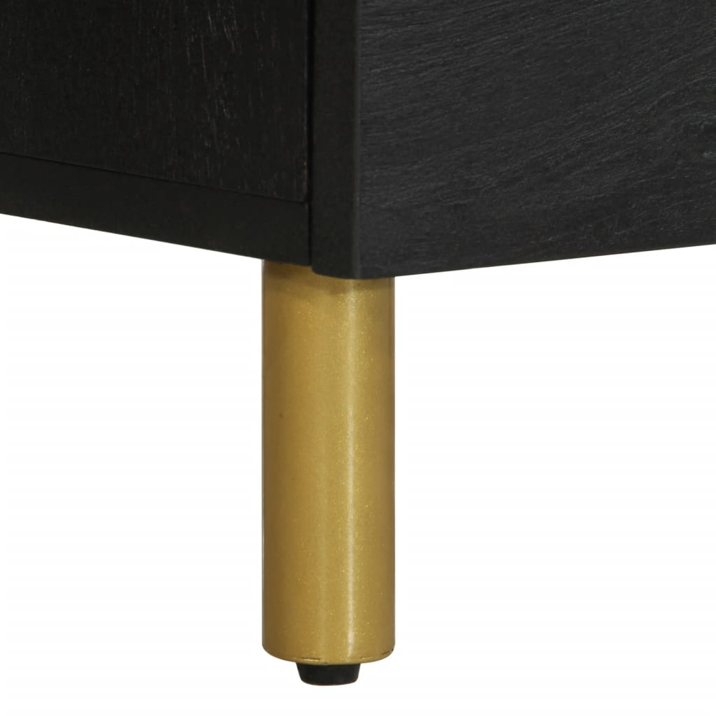Nattbord Sengbord Svart 50x33x62 cm