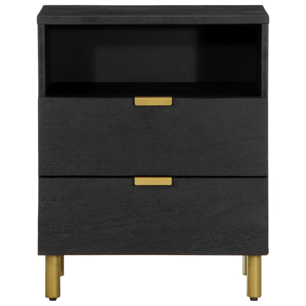 Nattbord Sengbord Svart 50x33x62 cm