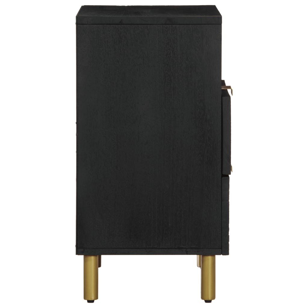 Nattbord Sengbord Svart 50x33x62 cm