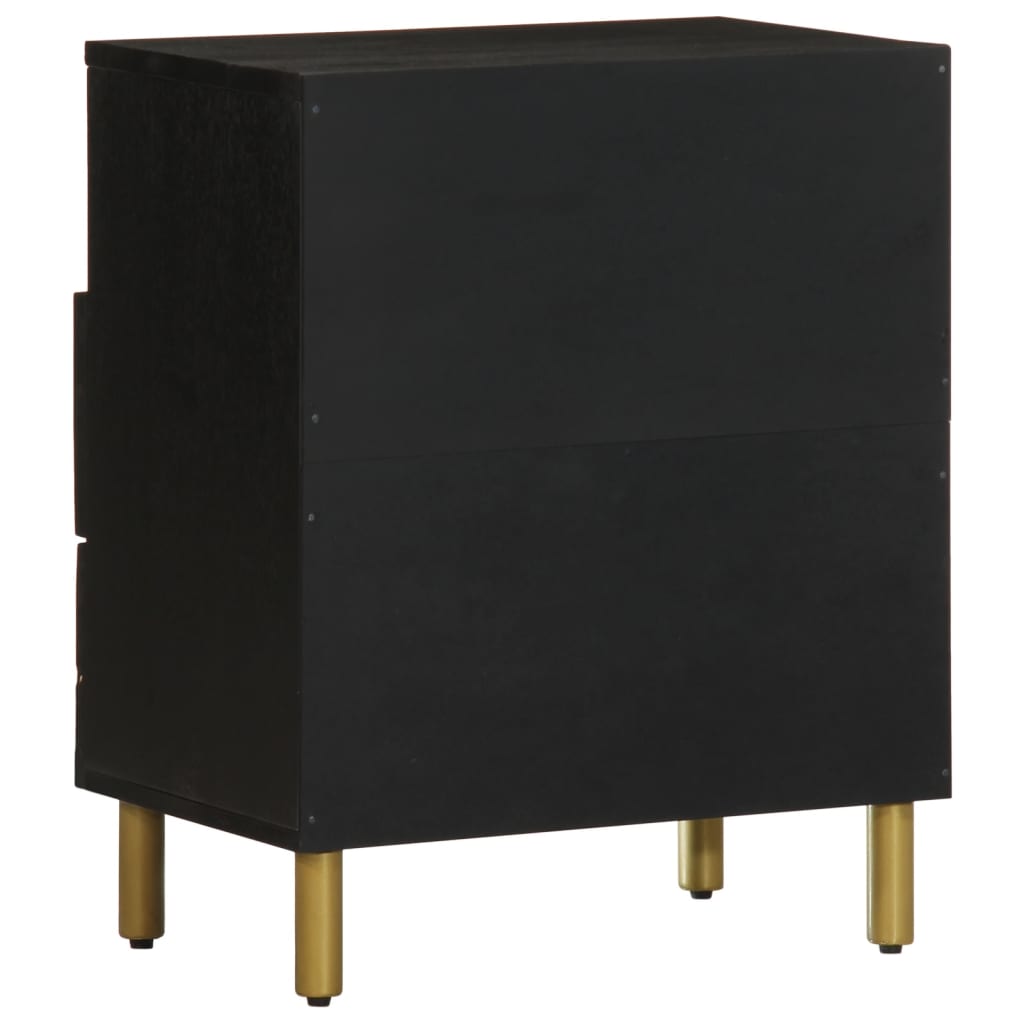 Nattbord Sengbord Svart 50x33x62 cm