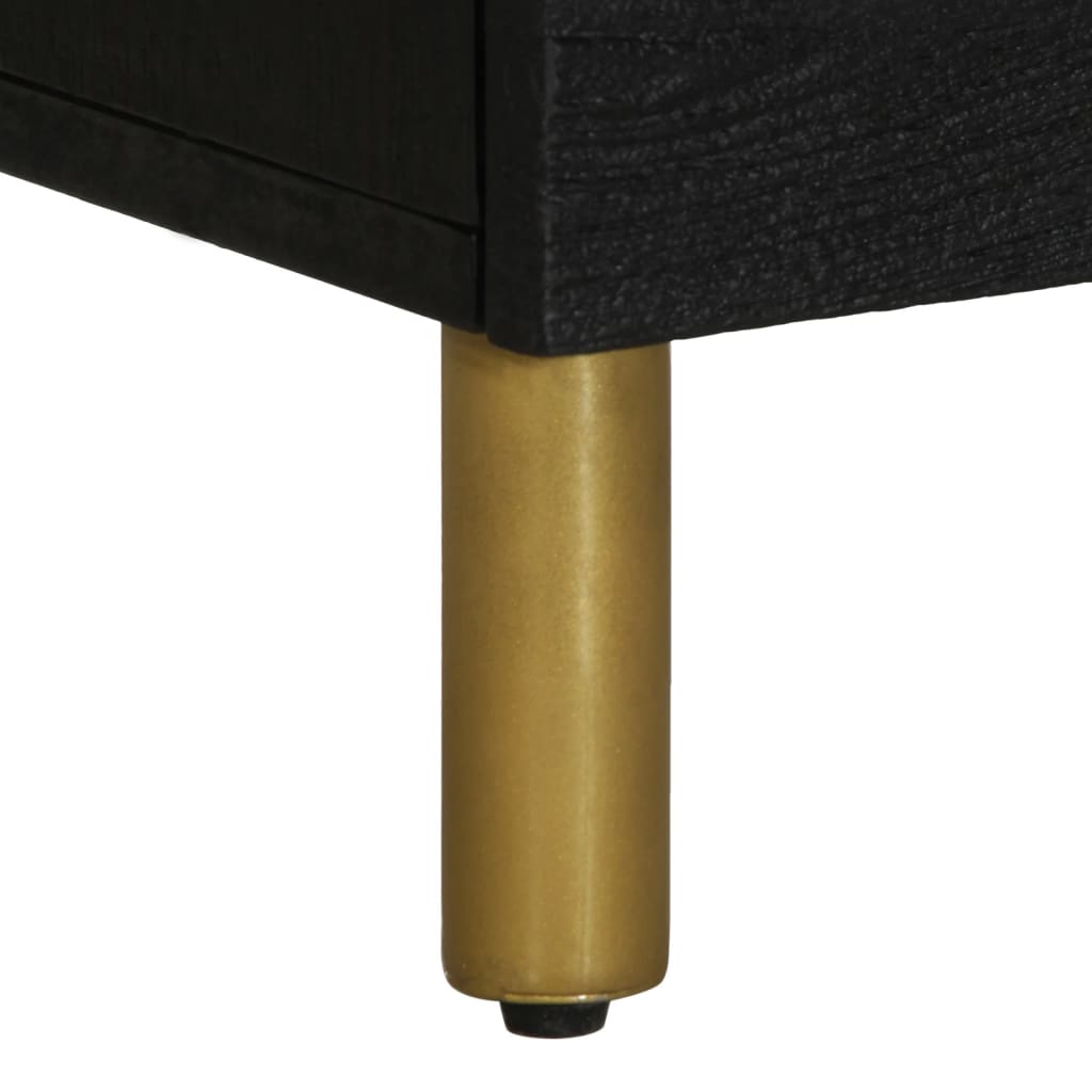 Nattbord Sengbord Svart 50x33x62 cm